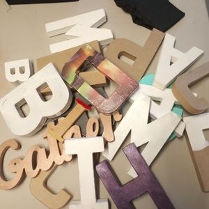 S,M,and L letters for painting / crafts
